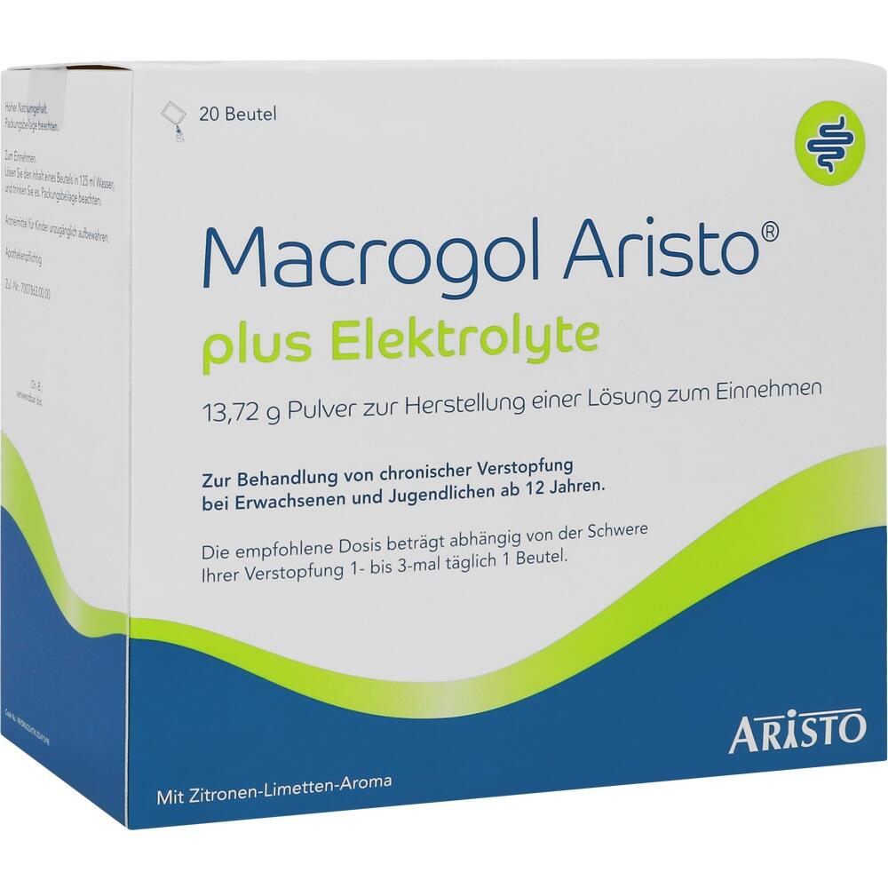 Eine Schachtel Abf&uuml;hrmittel mit Elektrolyten zur Behandlung von Verstopfung.