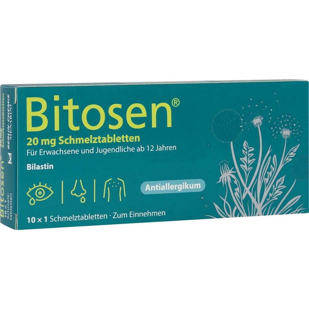 Verpackung mit Tabletten gegen Allergien f&uuml;r Jugendliche und Erwachsene.