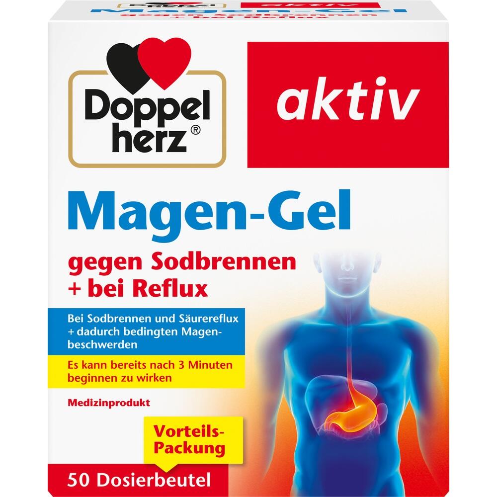 Verpackung von Magen-Gel f&uuml;r Sodbrennen und Reflux von Doppelherz aktiv.
