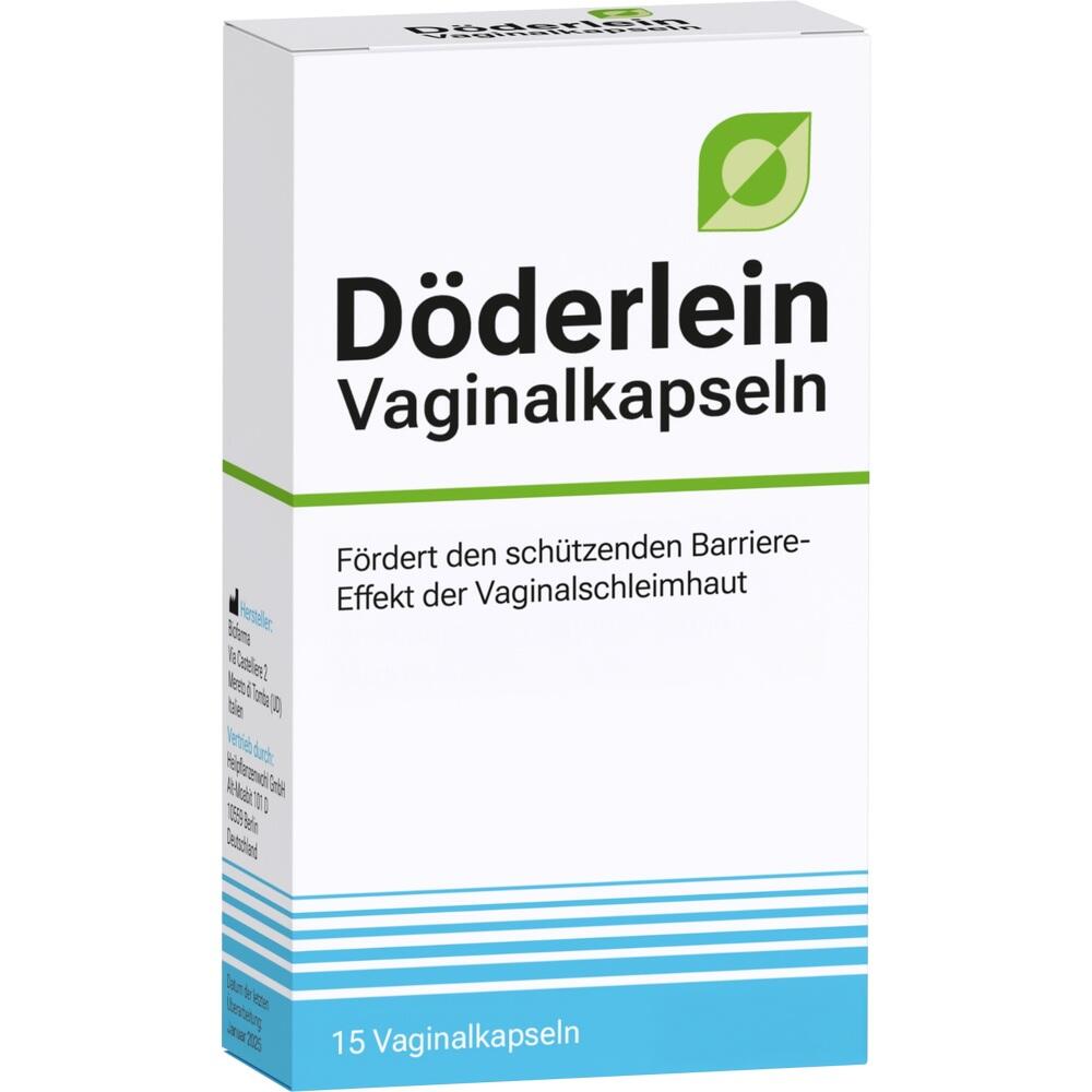 Eine Verpackung von D&ouml;derlein Vaginalkapseln mit 15 Kapseln.