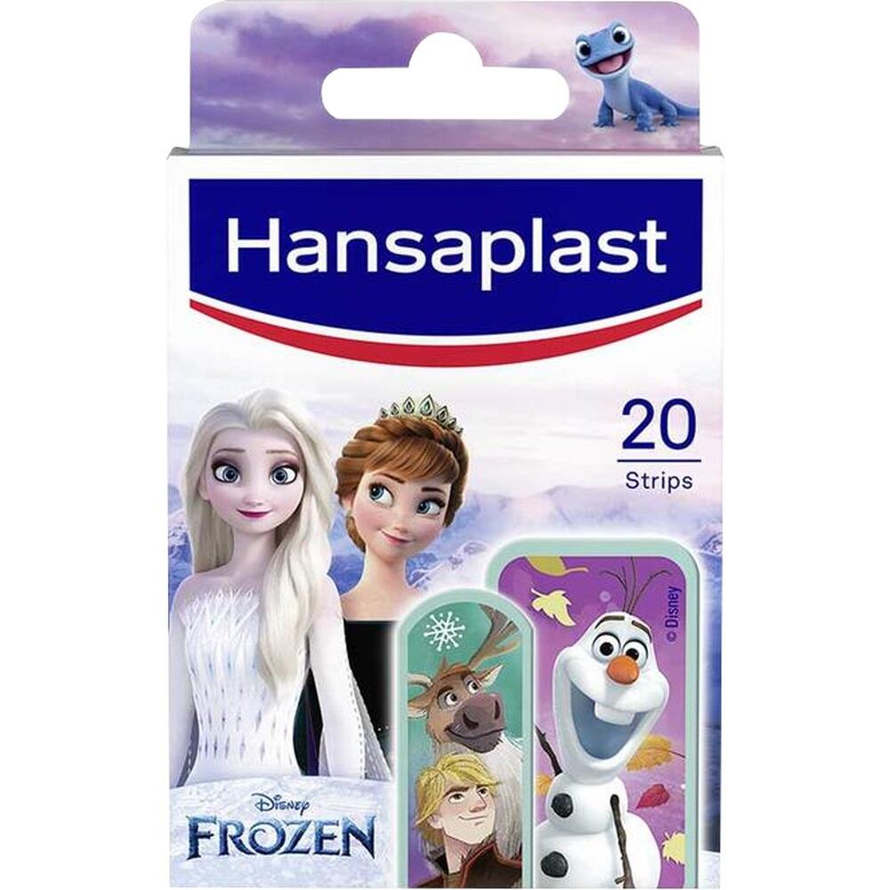 Verpackung von Pflastern mit Figuren aus dem Film "Frozen".