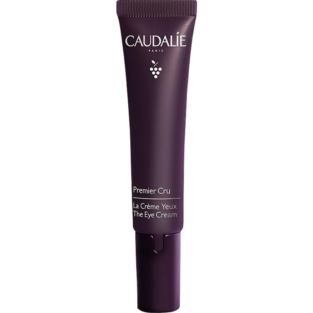 Dunkelviolette Tube mit Aufschrift "Premier Cru Augencreme".